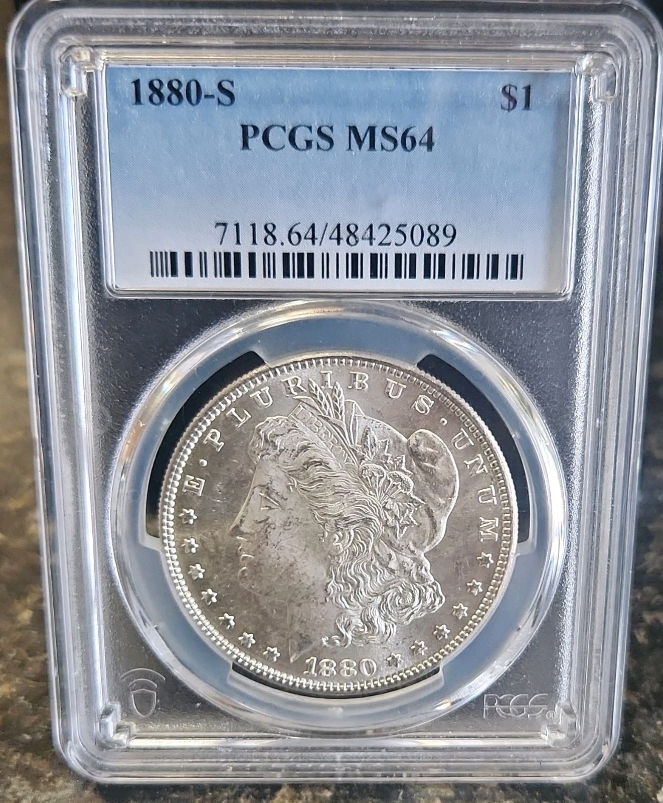 1880-S Morgan Silver Dollar $1 Business Strike San Francisco PCGS MS64 48425089