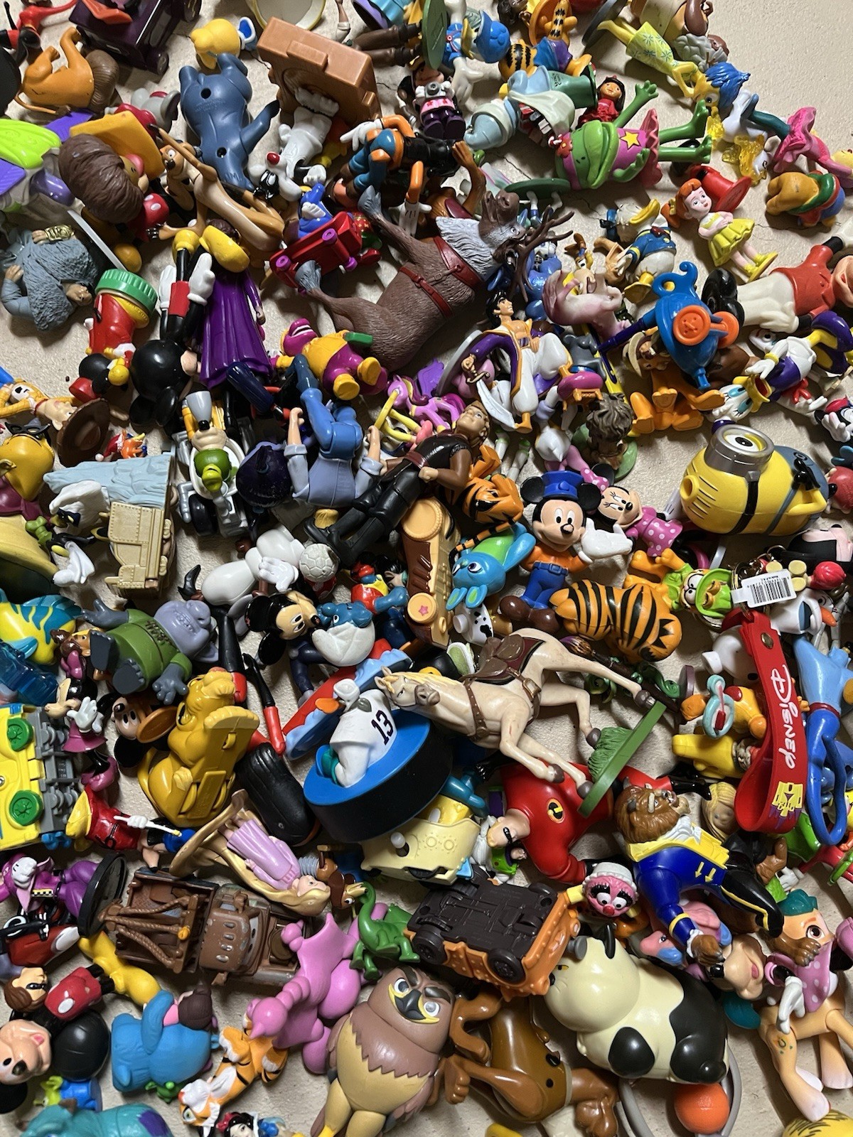 Disney Pixar Character Figures Lot of 10 Random Mixed Toys Mickey Stitch Buzz