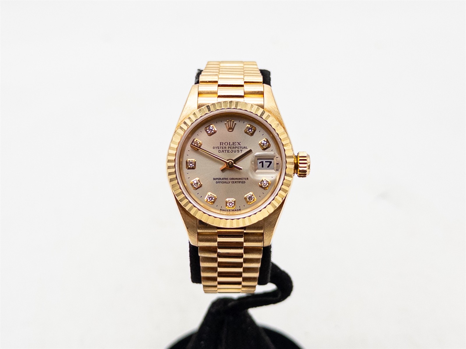 $30,000 FACTORY ROLEX DATEJUST PRESIDENT Diamond 18k Yellow Gold Ladies Watch $30,000 FACTORY ROLEX DATEJUST PRESIDENT Diamond 18k Yellow Gold Ladies Watch