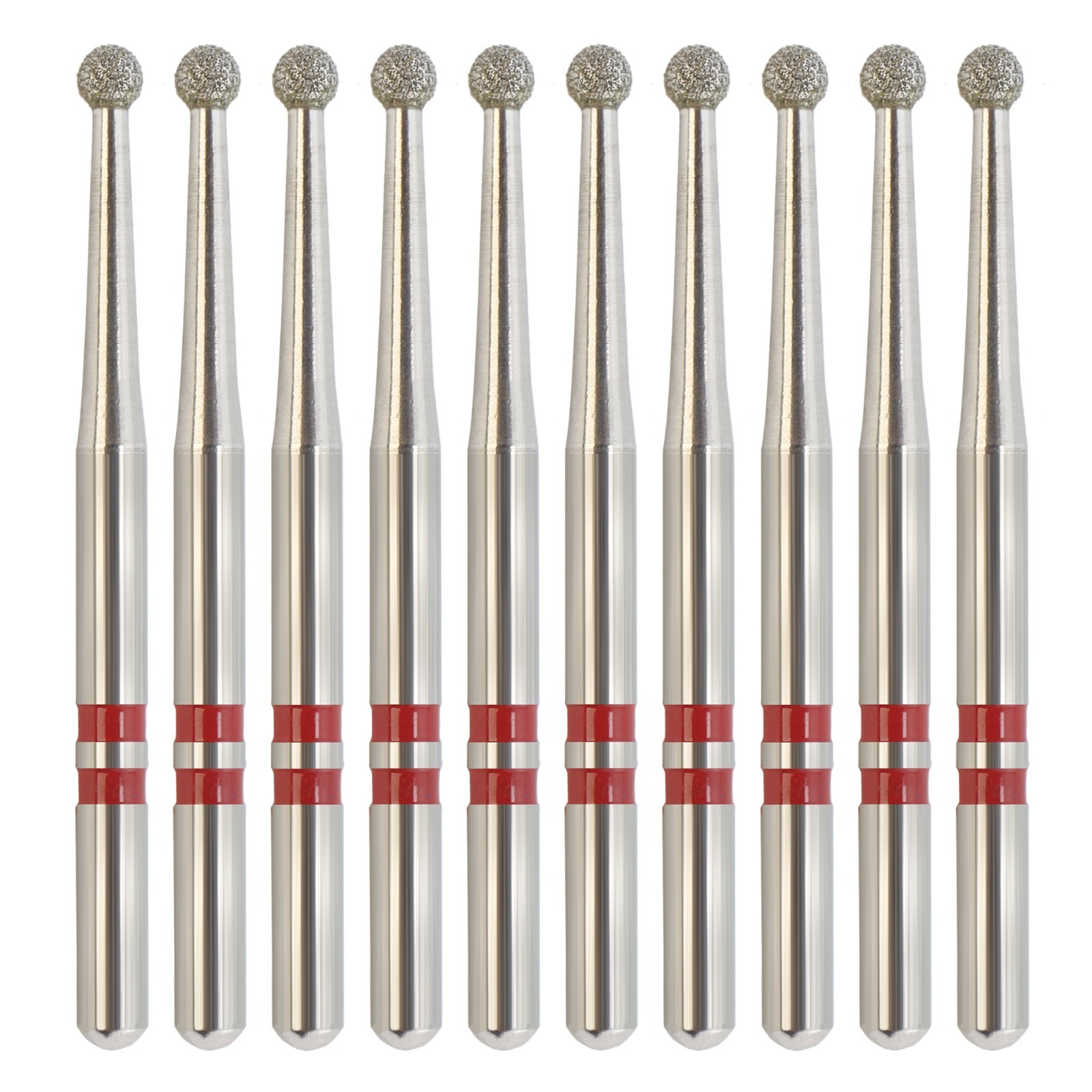 Dental Zirconia Cutting Diamond Burs Round Fine Grit Z801L/014F FG High Speed