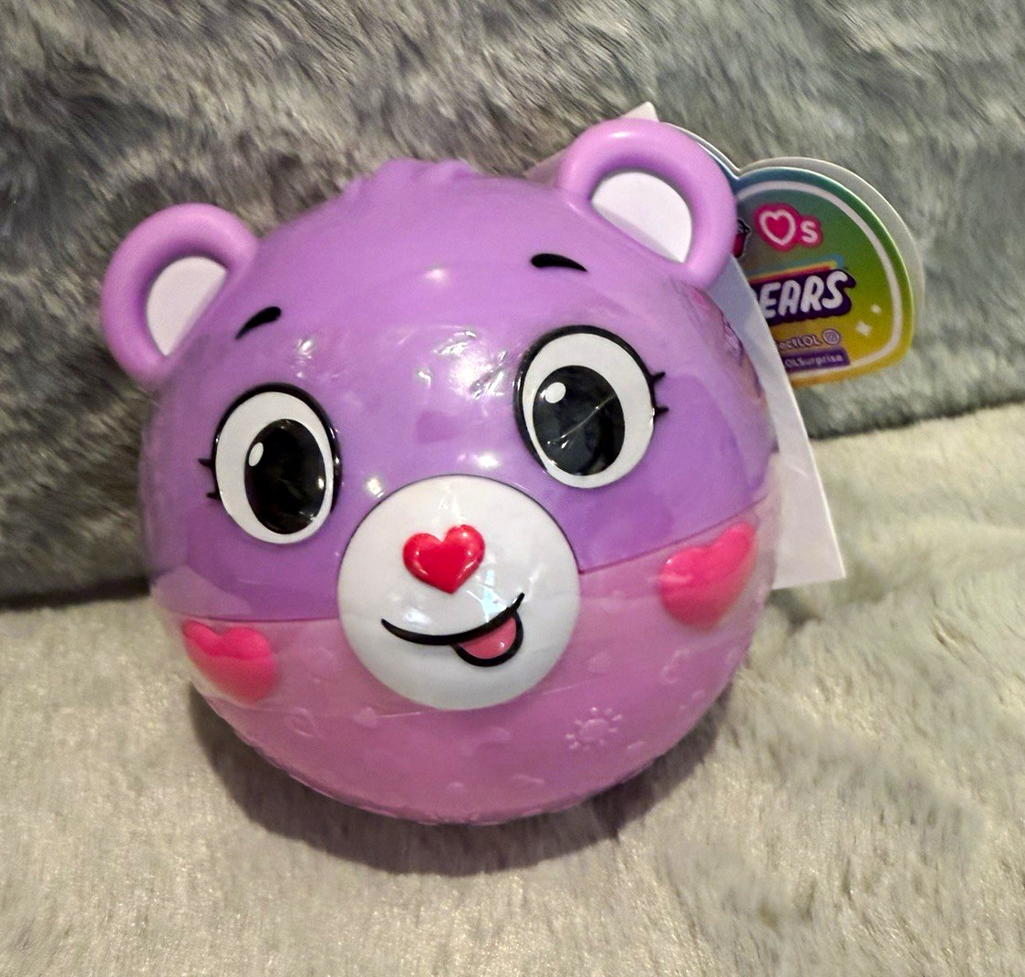 L.O.L. Surprise x Care Bears Purple Plush Bear GVD06 NEW w/ Tags