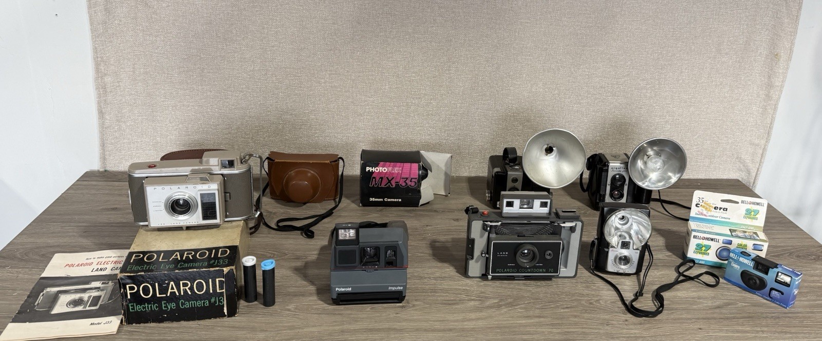 Lot of 11 vintage cameras All Untested.  Read Description For Makes And Models