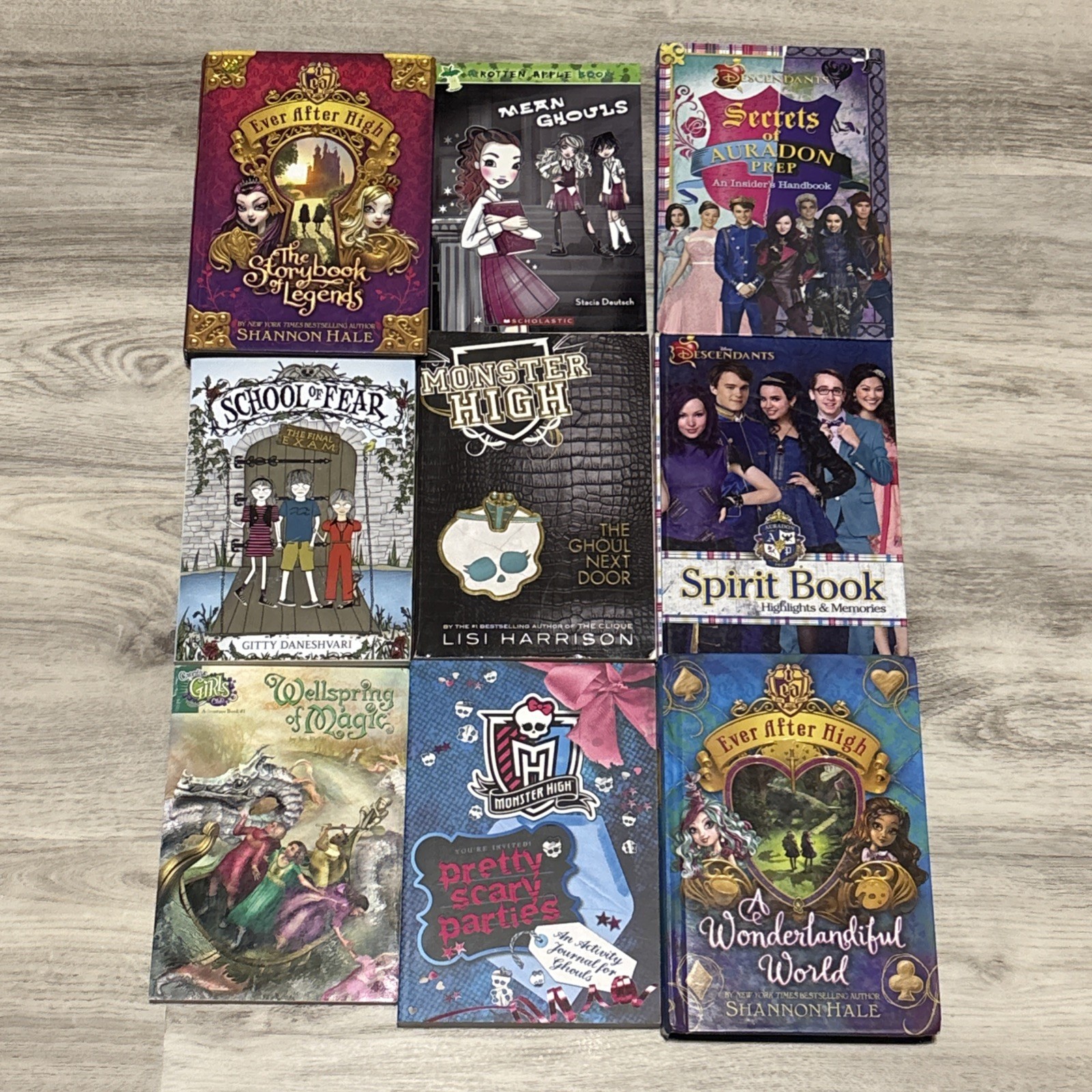 Monster High Ever After High Book Lot of 9 Middle School Mix Hardcover Paperback Monster High Ever After High Book Lot of 9 Middle School Mix Hardcover Paperback