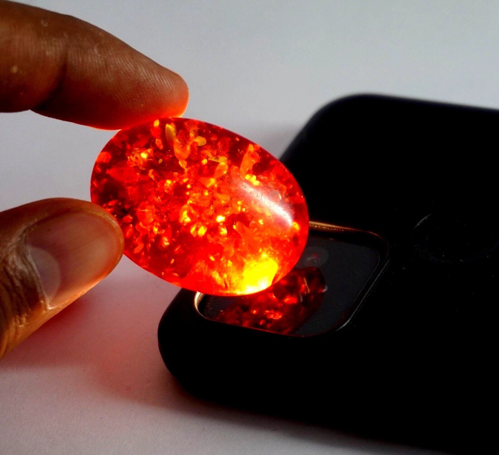 Natural Baltic Amber 20 Ct Sensational Cabochon Oval Cut Loose Gemstone