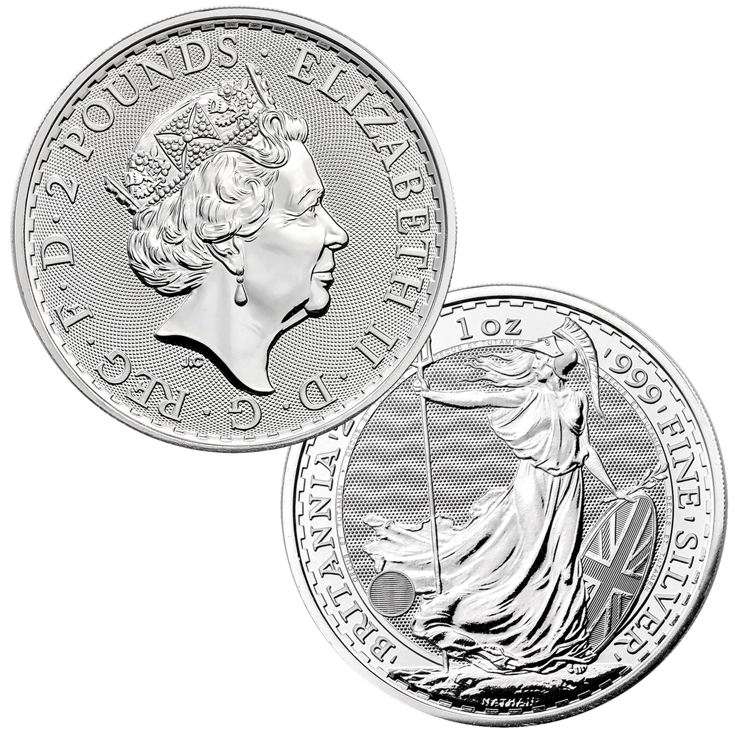 2021 Great Britain £2 Silver Britannia 1oz .999 BU Brilliant Uncirculated 2021 Great Britain £2 Silver Britannia 1oz .999 BU Brilliant Uncirculated
