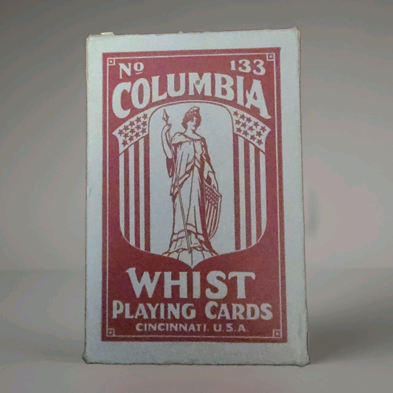 Antique USPCC Columbia Whist Playing Cards c. 1900's No.133 52+J + Box Excellent