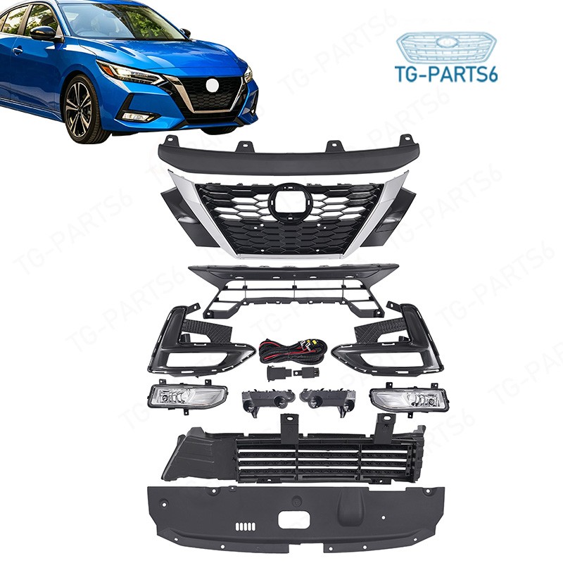 For 2020-2022 Nissan Sentra 12PCS Front Grille Radiator Shutter Bracket Fog Lamp For 2020-2022 Nissan Sentra 12PCS Front Grille Radiator Shutter Bracket Fog Lamp