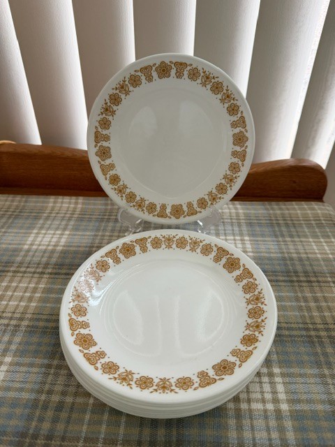 CORELLE BY CORNING Butterfly Gold BREAD plates 6 3/4\