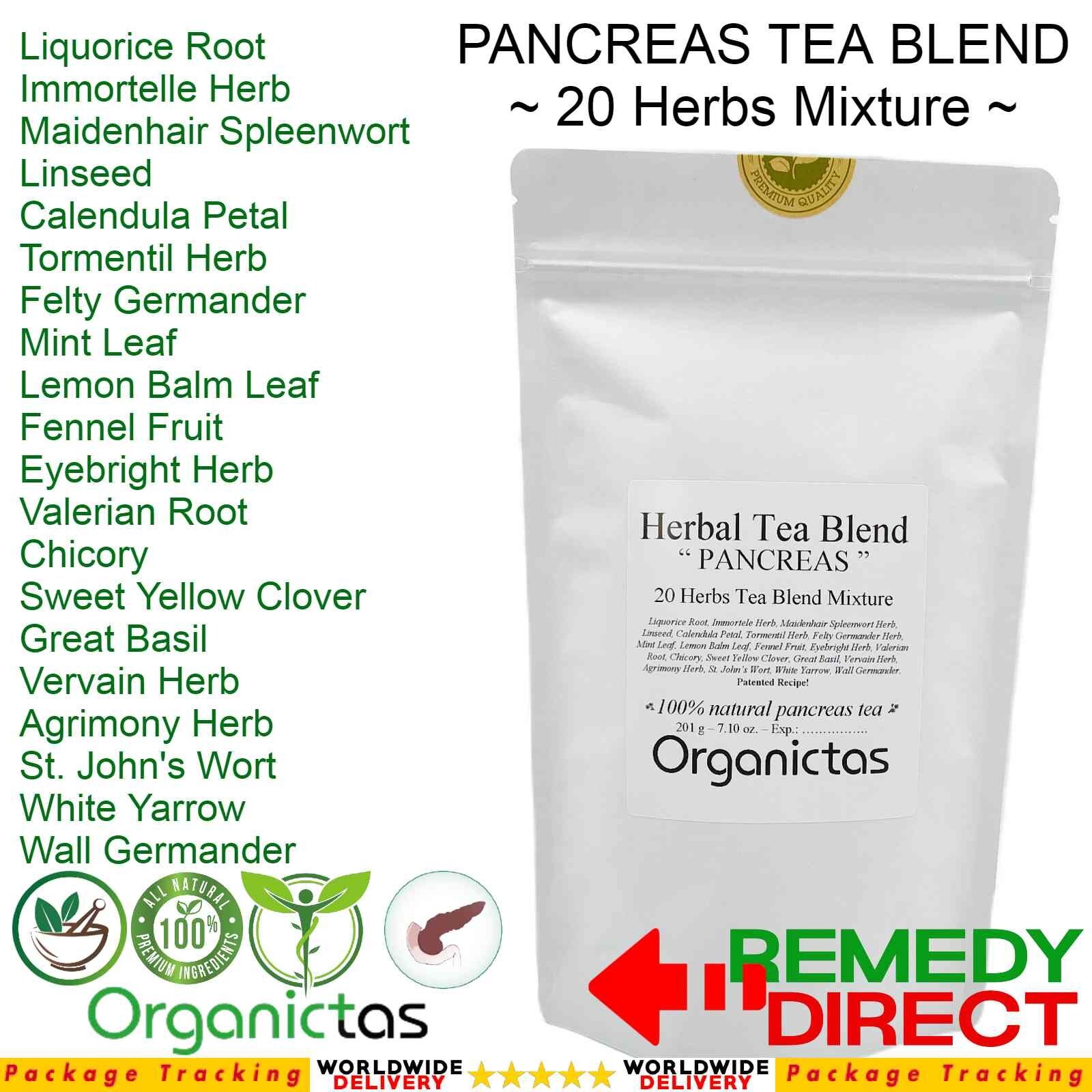 20 Herbs PANCREATIC TEA Herbal PANCREAS Support Tonic Relief Care Aid Detox 200g