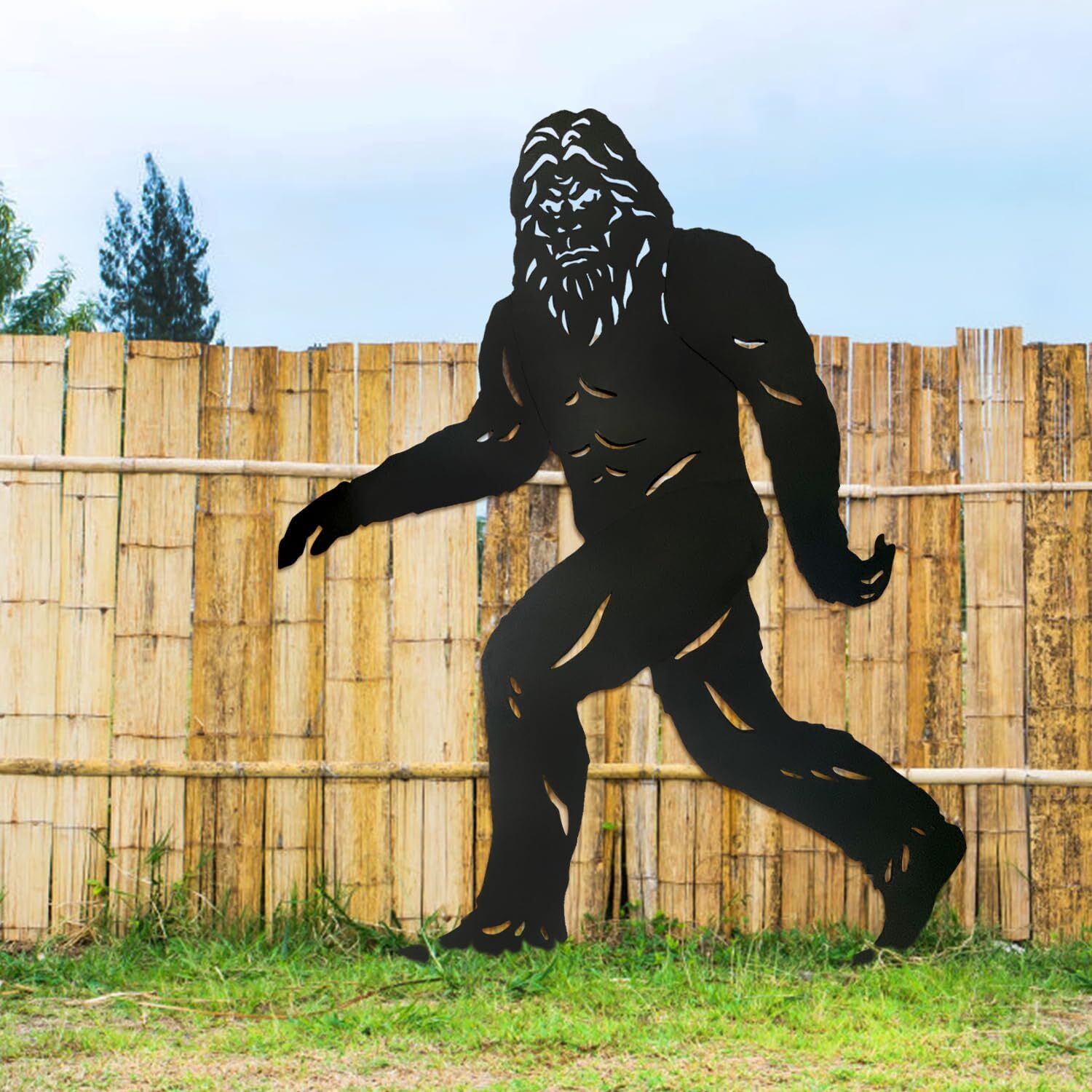 Bigfoot Metal Yard Decor 7.4ft Life Size Sasquatch Outdoor Statue for Garden Bigfoot Metal Yard Decor 7.4ft Life Size Sasquatch Outdoor Statue for Garden