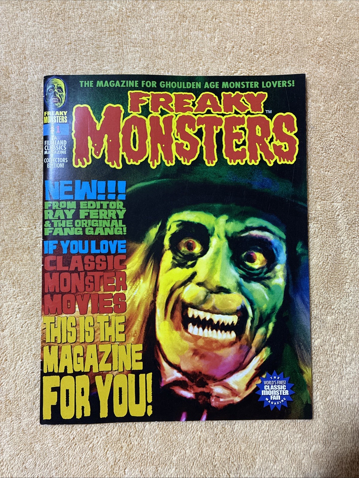 FREAKY MONSTERS #1 (2010) Filmland Classics Magazine - Horror / Collectors Ed.