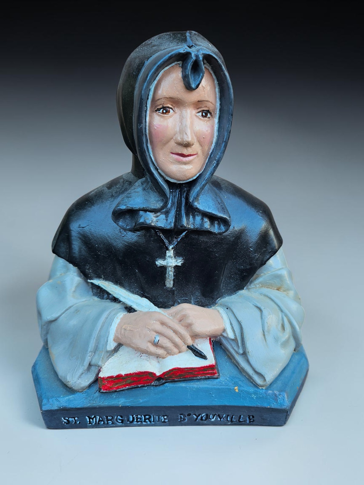 Vintage Saint Marguerite d Youville Bust Canadian Nun Catholic Figure Art Vintage Saint Marguerite d Youville Bust Canadian Nun Catholic Figure Art