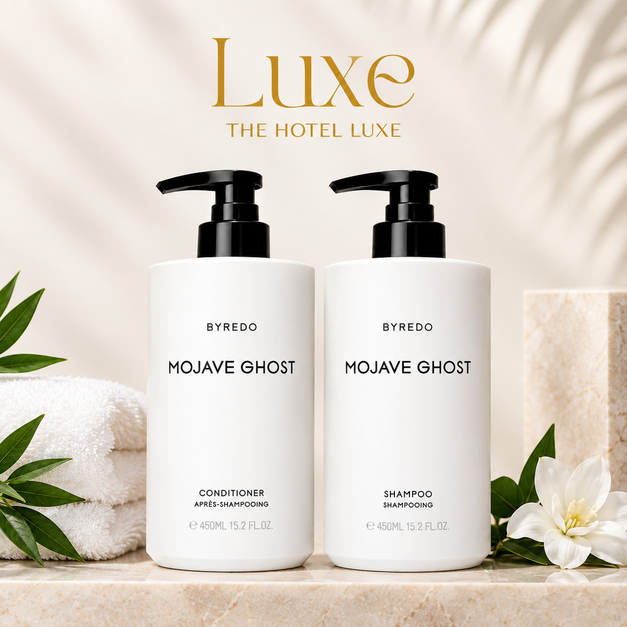 Byredo Mojave Ghost Shampoo & Conditioner Hair Set – Conrad Hotel Edition 450ML