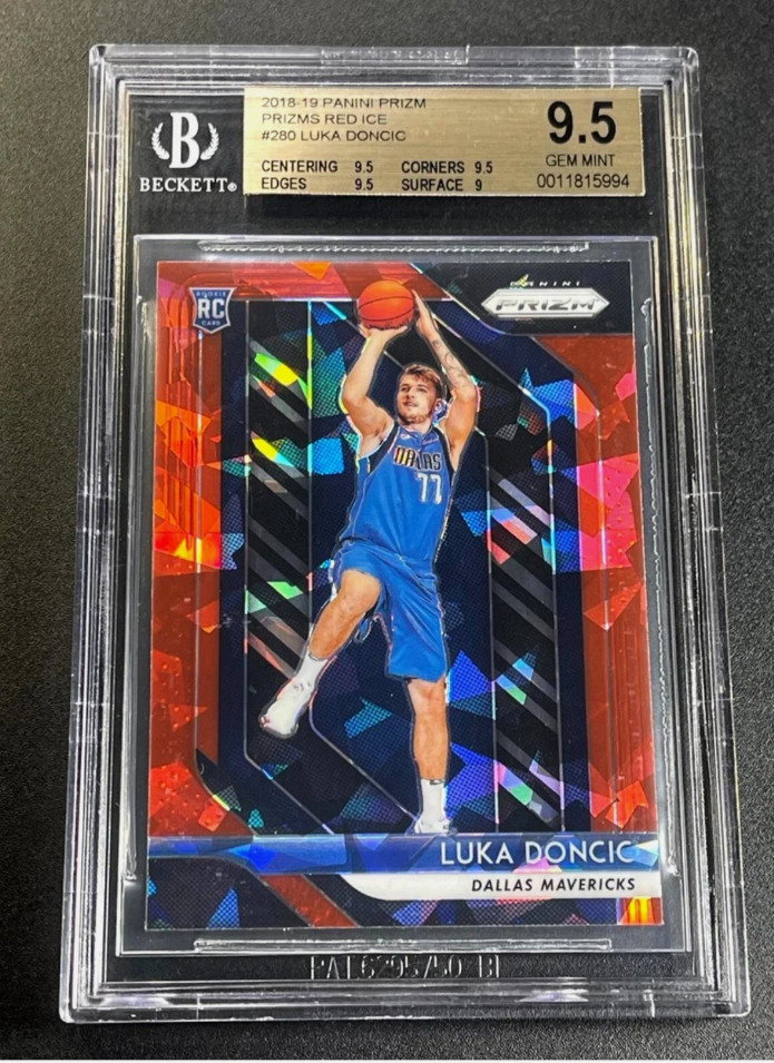2018-19 Panini Prizm - Luka Dončić #280 Ruby Wave Prizm (RC)