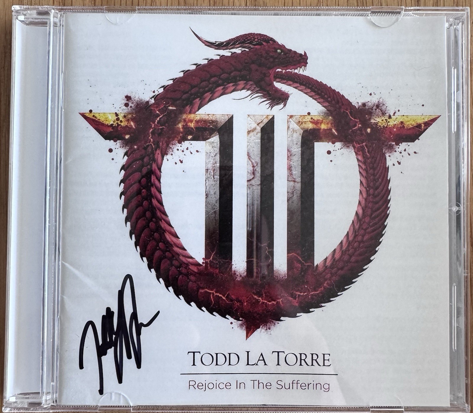 Todd La Torre - Rejoice In The Suffering (Signed by Todd) Cd Never Player