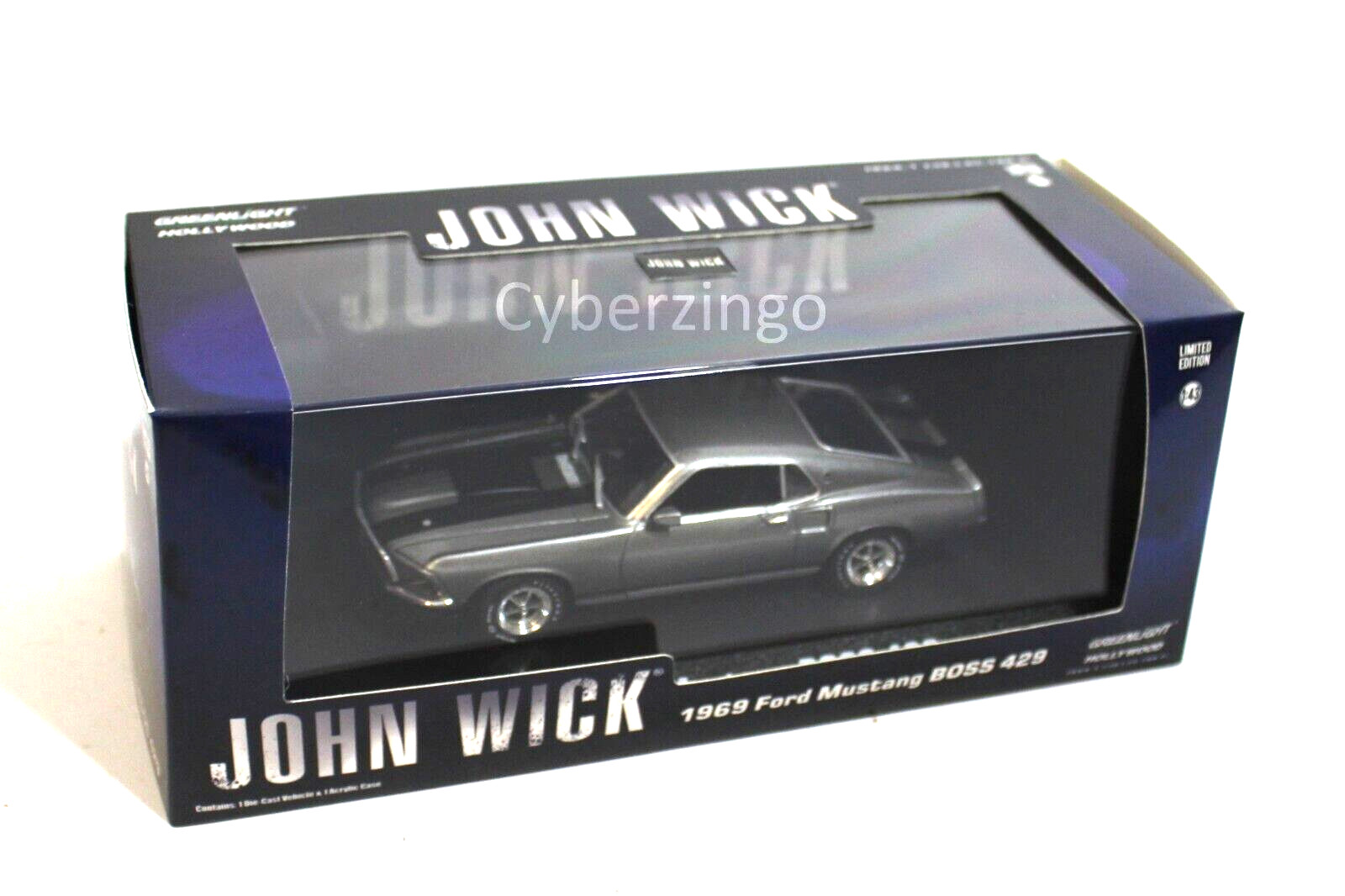 Greenlight John Wick 1969 Ford Mustang BOSS 429 1:43 Diecast Car BRAND NEW