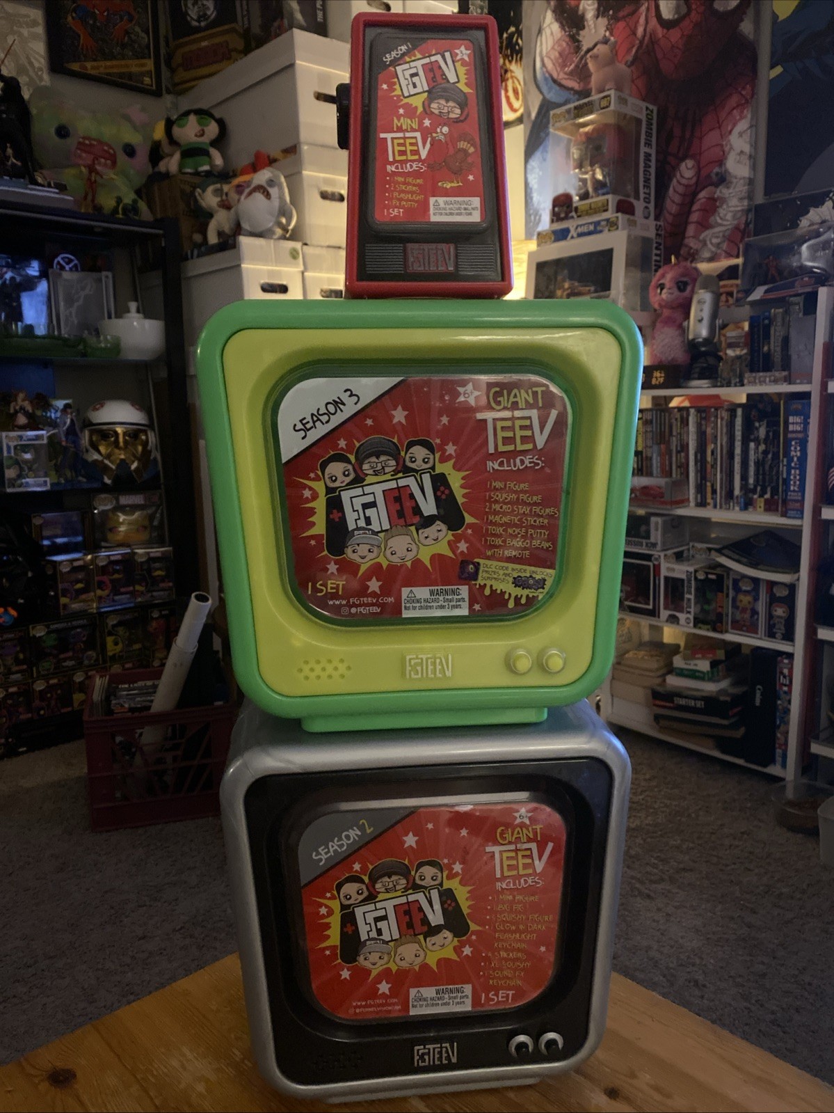 BOXs ONLY Lot of 3 FGTeeV Boxes Mini TeeV Season 1 and Giant TeeV Season 2 and 3