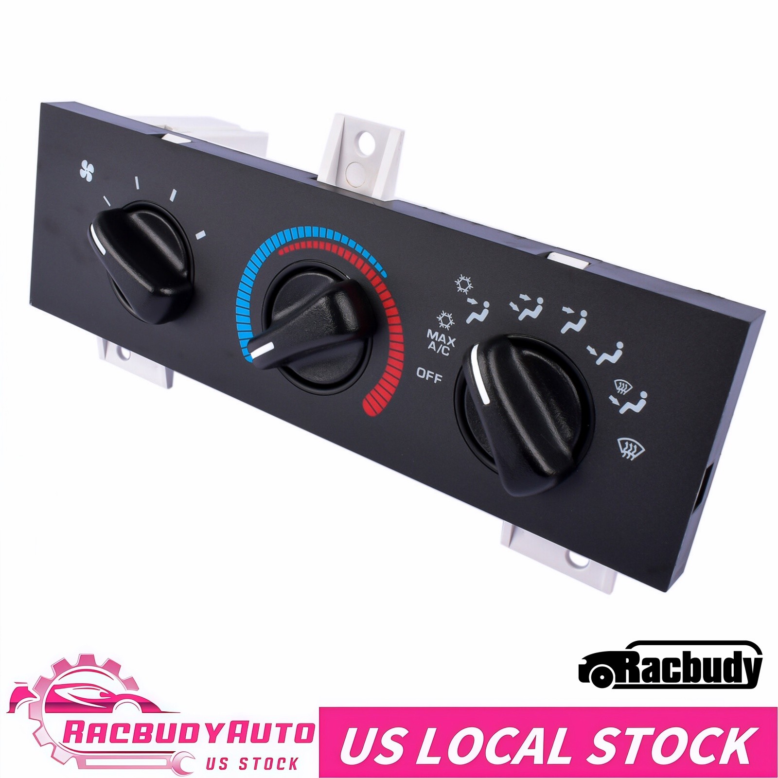 A/C HAVC Temperature Control Panel 55055459AA 55055459AB for 1998-2003 Ram VAN
