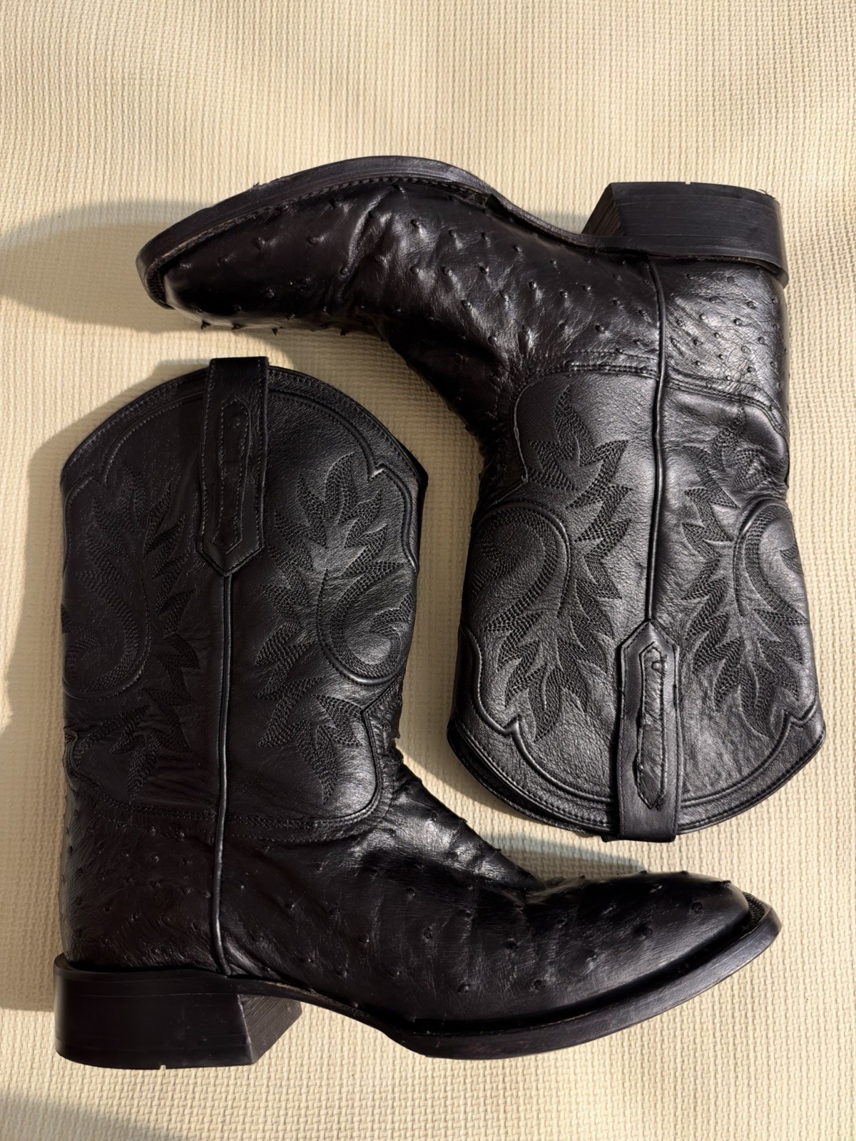 CODY JAMES BLACK 1978® MEN\'S THE HAYWARD EXOTIC FULL QUILL OSTRICH WESTERN BOOTS