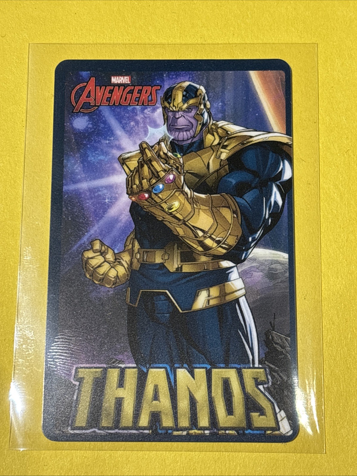 Marvel Avengers “Thanos” Coin Pusher Card **RARE** Card. New and Unused Marvel Avengers “Thanos” Coin Pusher Card **RARE** Card. New and Unused