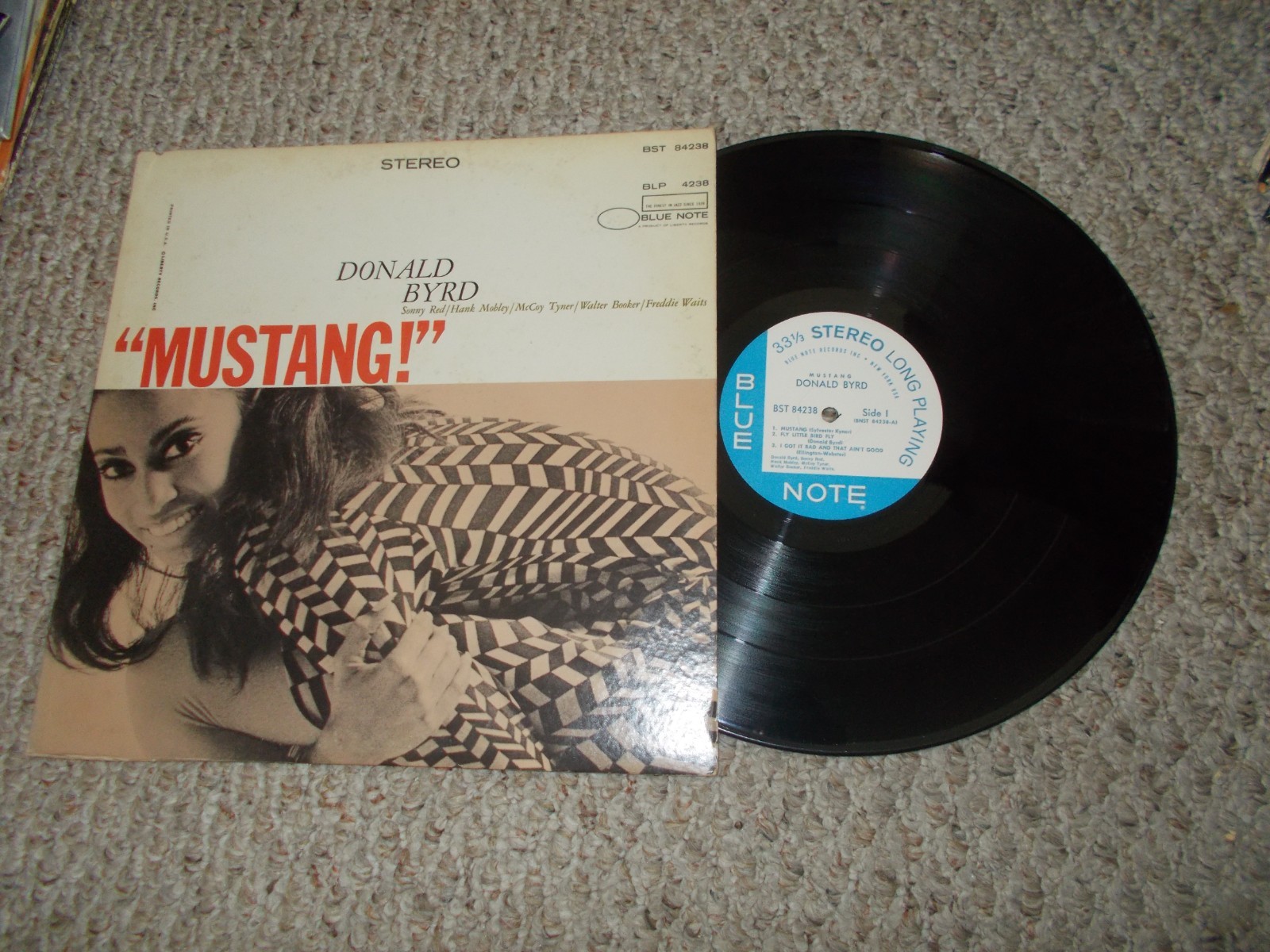 DONALD BYRD MUSTANG ORG JAZZ LP ON BLUE NOTE VAN GELDER STEREO DONALD BYRD MUSTANG ORG JAZZ LP ON BLUE NOTE VAN GELDER STEREO
