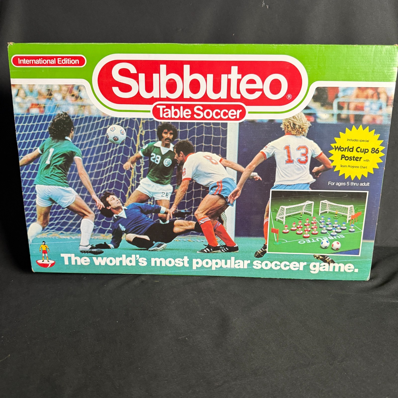Vintage 1986 Subbuteo Table Soccer International Edition World Cup 86 Sealed