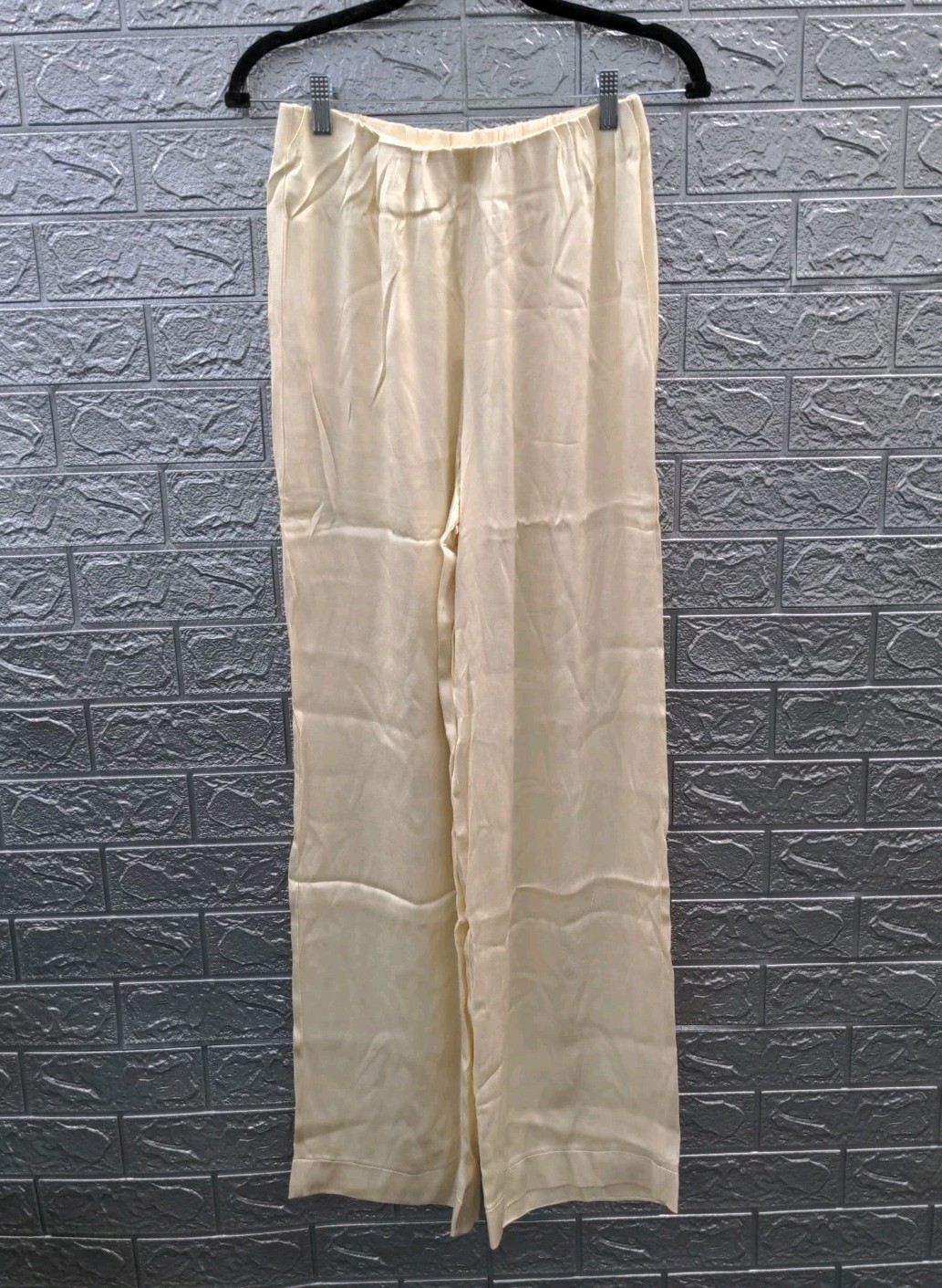New Dissh Monica Satin Women\'s Pants Cream Size 8 New Dissh Monica Satin Women\'s Pants Cream Size 8