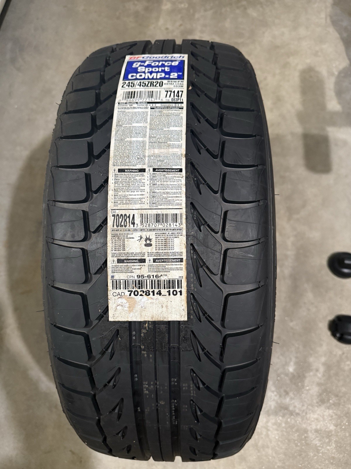 BF Goodrich g-Force Sports Comp 2 245/45ZR20 103W