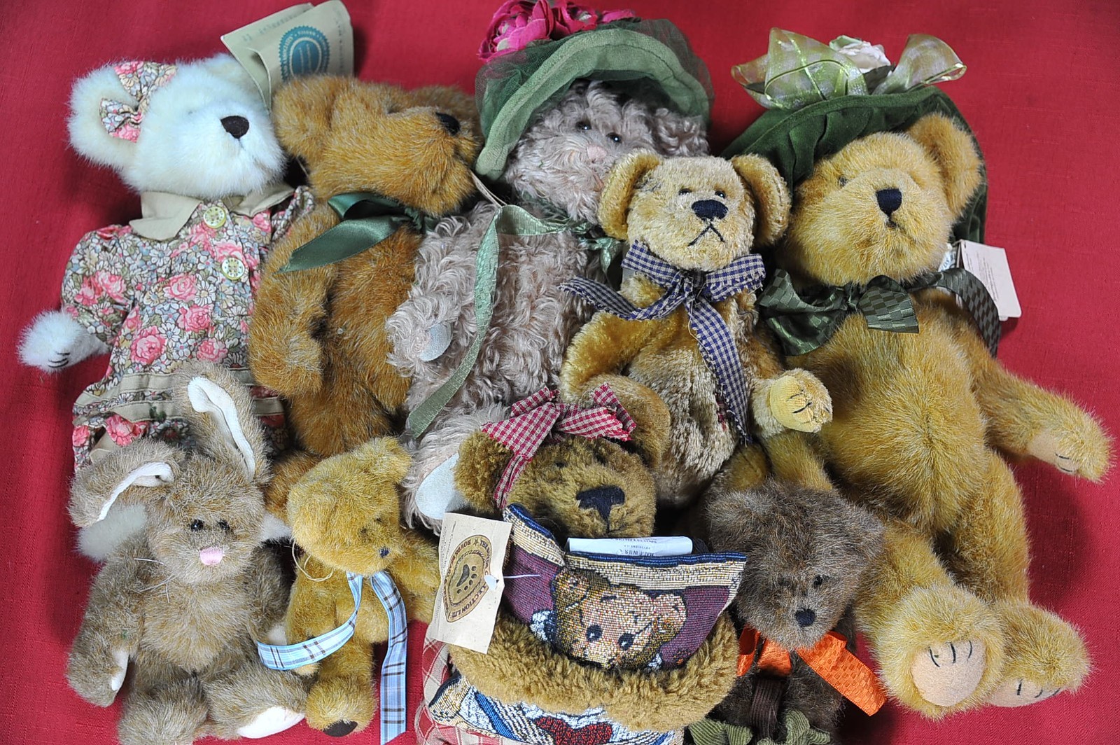 Lot of Boyds Bear most with Tags 8 Bears and 1 Rabbit, Private Collection