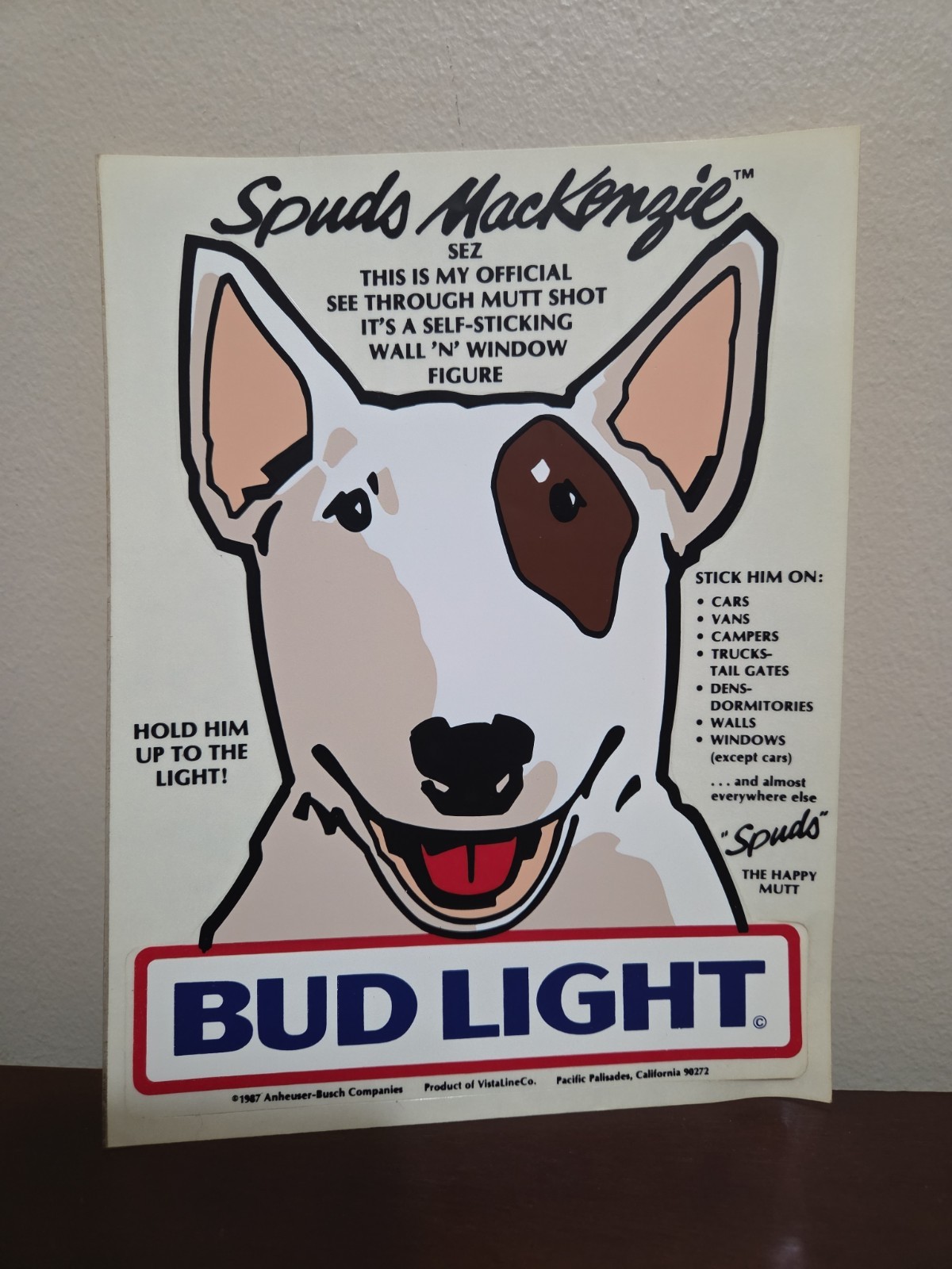 Vtg 80\'s Bud Light \