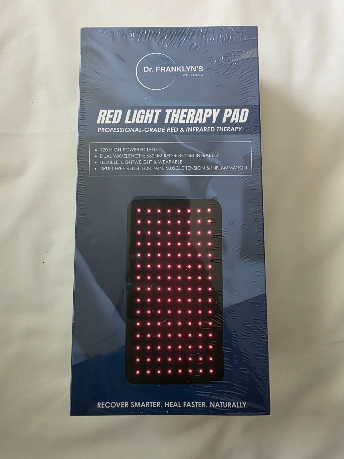 Dr. Franklyn's Red Light Therapy Pad MODEL ITW-1 -DRUG FREE PAIN RELIEF FOR PAIN