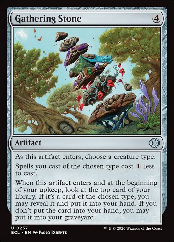 Gathering Stone (257) Lorwyn Eclipsed ECL MTG Magic