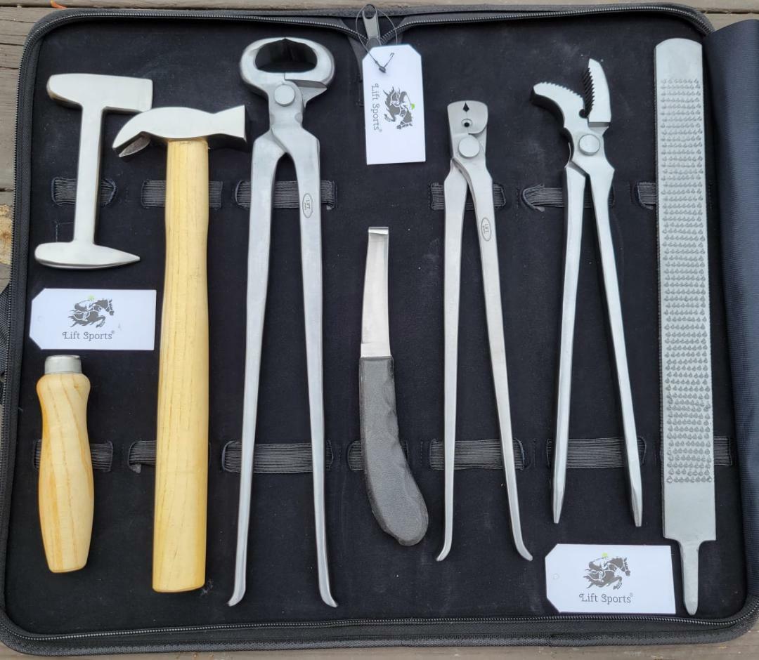 Heavy Duty Professional Horse Care Farrier Tool Kit Hoof Clincher Nipper RASP Heavy Duty Professional Horse Care Farrier Tool Kit Hoof Clincher Nipper RASP