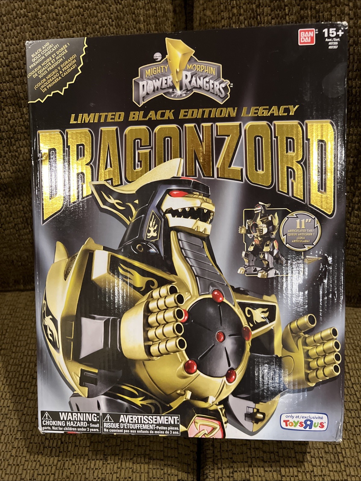 Bandai Mighty Morphin Power Rangers Limited Black Edition Legacy Dragonzord Mint