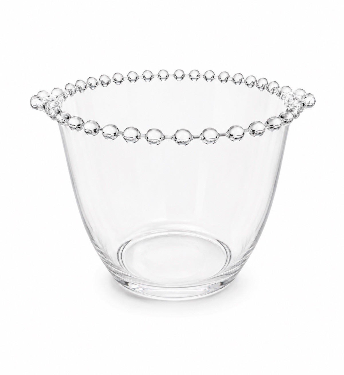 Imperial Clear Glass Candlewick Ice Bucket Glass Ball Rim Handles 5.75” Tall Imperial Clear Glass Candlewick Ice Bucket Glass Ball Rim Handles 5.75” Tall