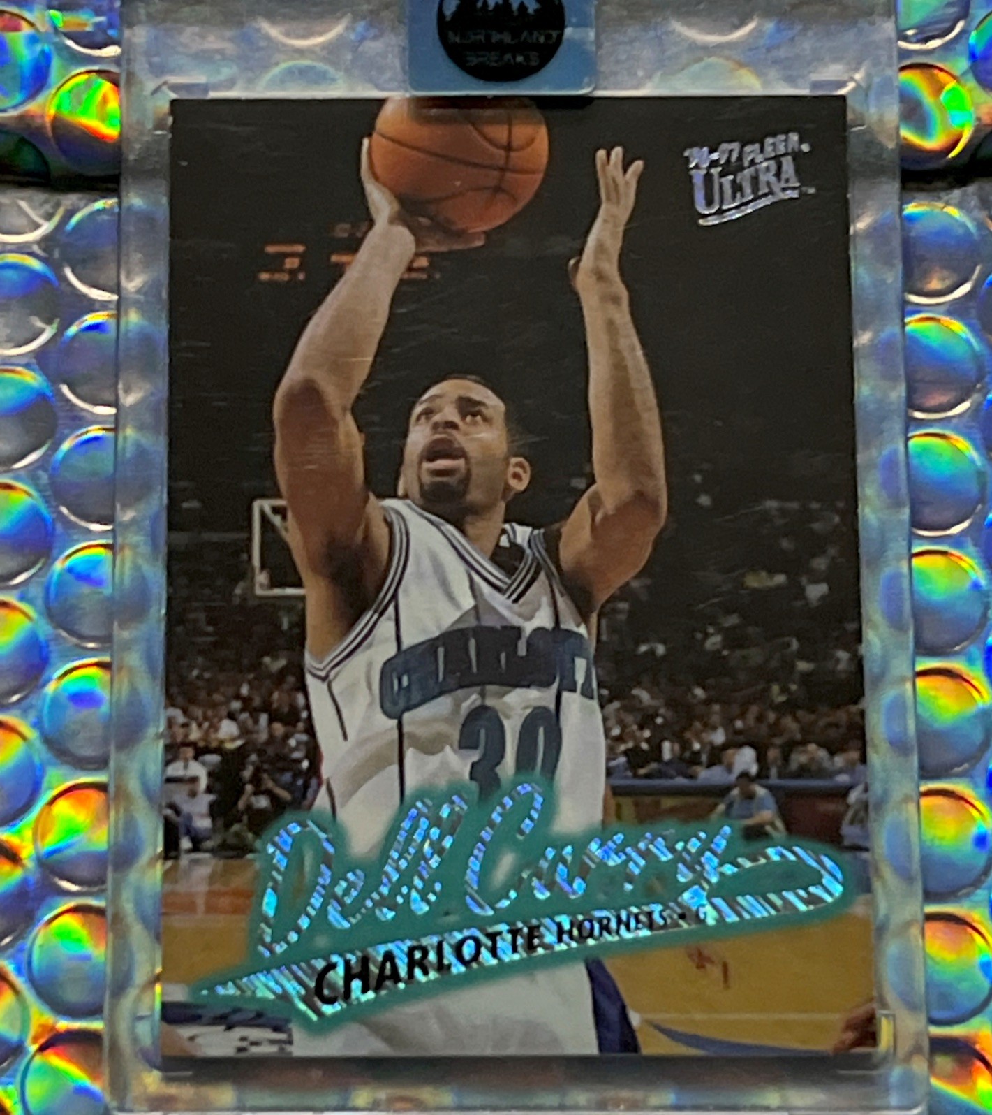 1996-97 Fleer Ultra Basketball Dell Curry Platinum Medallion #P11/Michael Jordan 1996-97 Fleer Ultra Basketball Dell Curry Platinum Medallion #P11/Michael Jordan