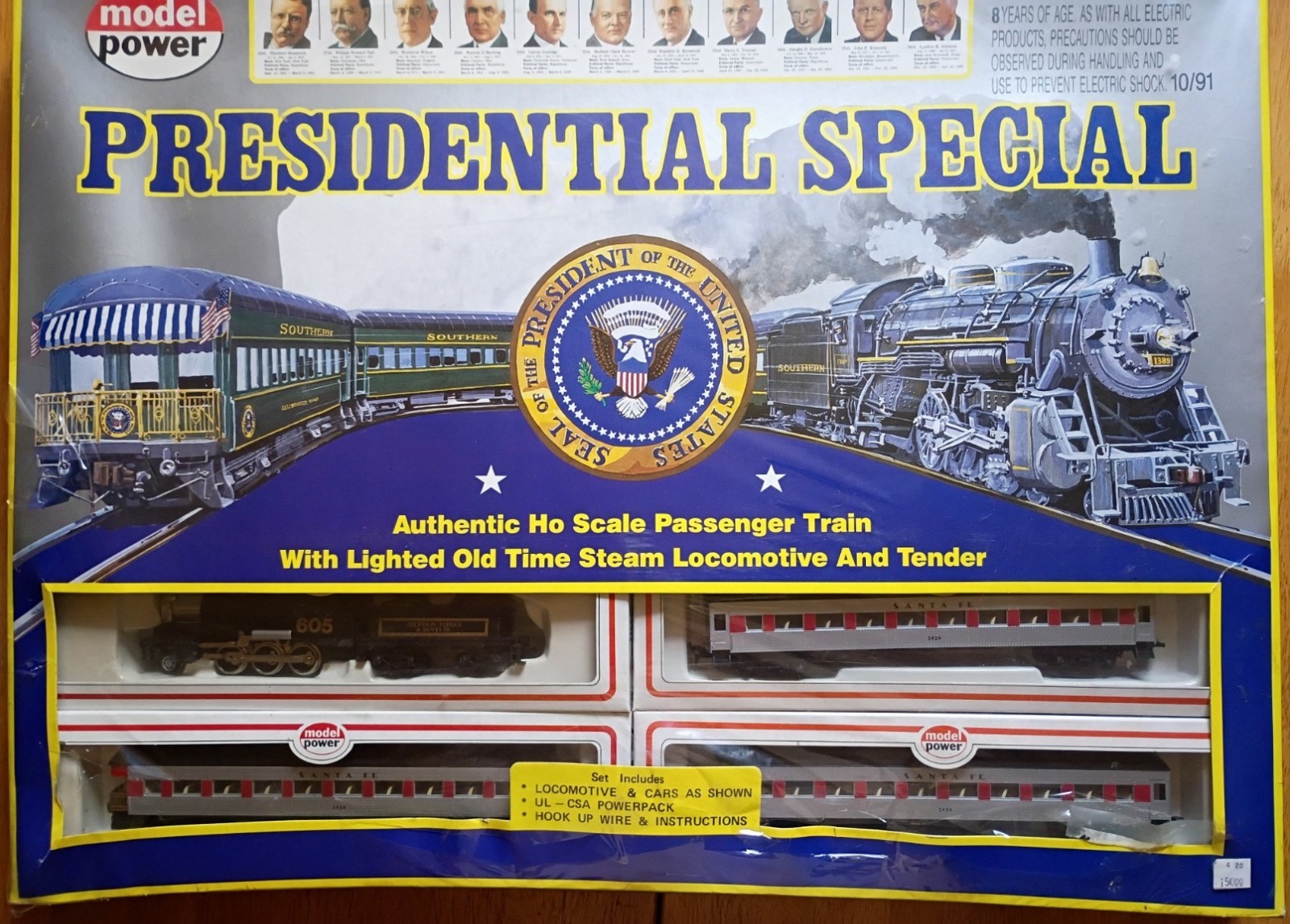 model power HO Train Set Presidential Special Still Sealed
