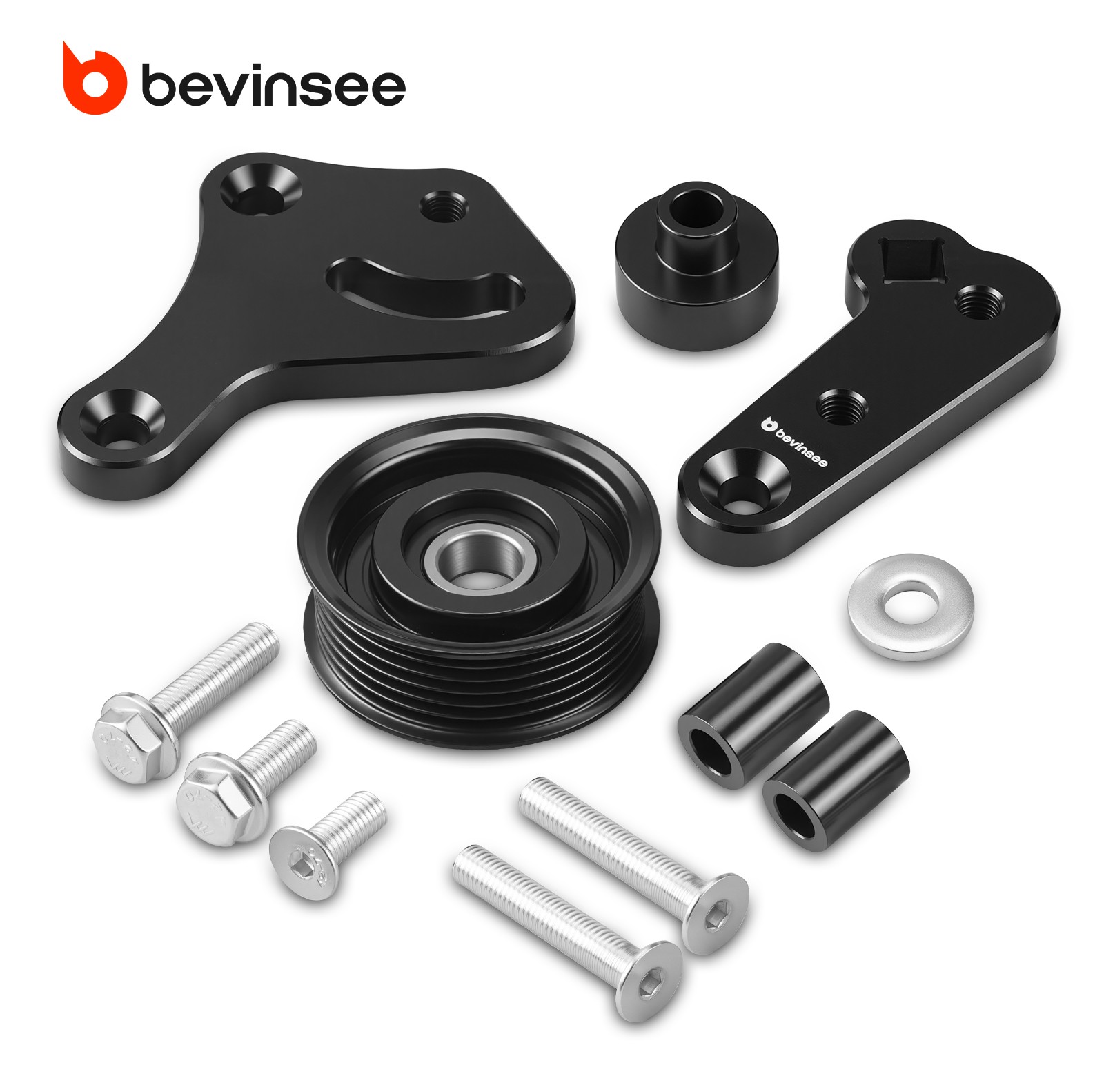 BEVINSEE LS Drive Belt Tensioner Pulley For Chevy For Pontiac For LS1 Water Pump BEVINSEE LS Drive Belt Tensioner Pulley For Chevy For Pontiac For LS1 Water Pump