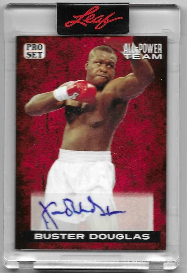 James BUSTER DOUGLAS 2022 Leaf Pro Set All Power Team CHAMPION Auto SP Autograph James BUSTER DOUGLAS 2022 Leaf Pro Set All Power Team CHAMPION Auto SP Autograph
