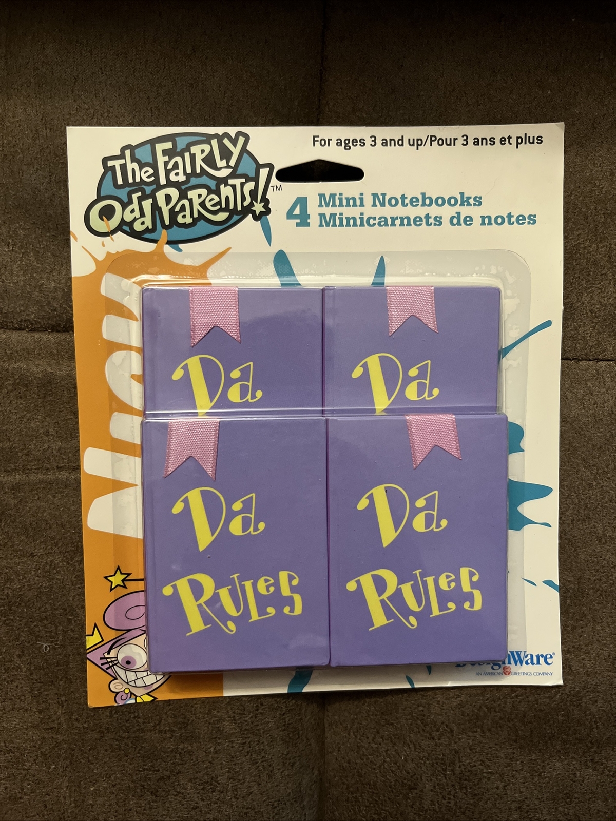 The Fairly Oddparents Da Rules 4 Mini Notebooks Nickelodeon MEMORABILIA