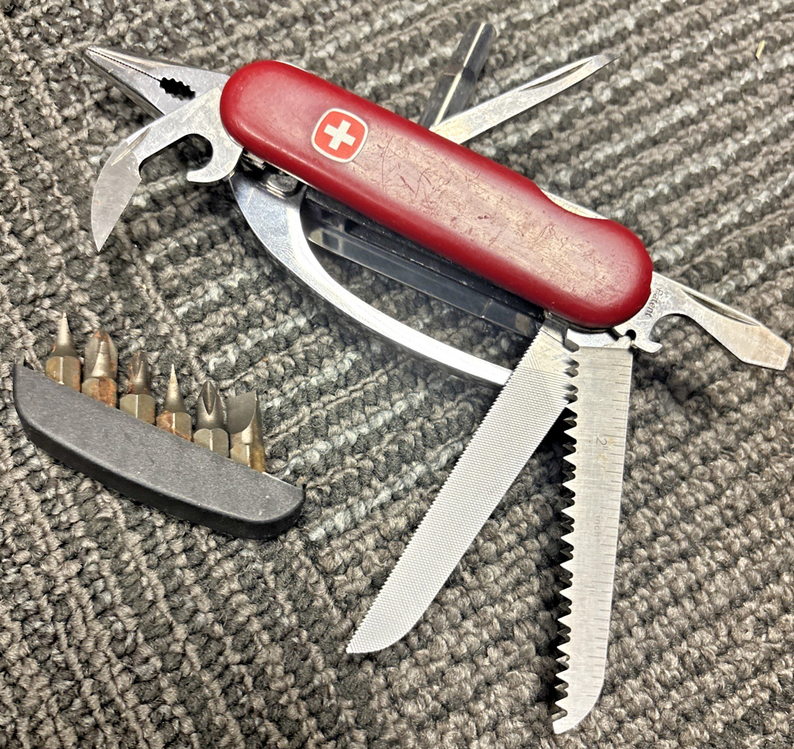 Wenger Pocket Grip Multi Tool With Pliers Swiss Army Knife Rare Vintage