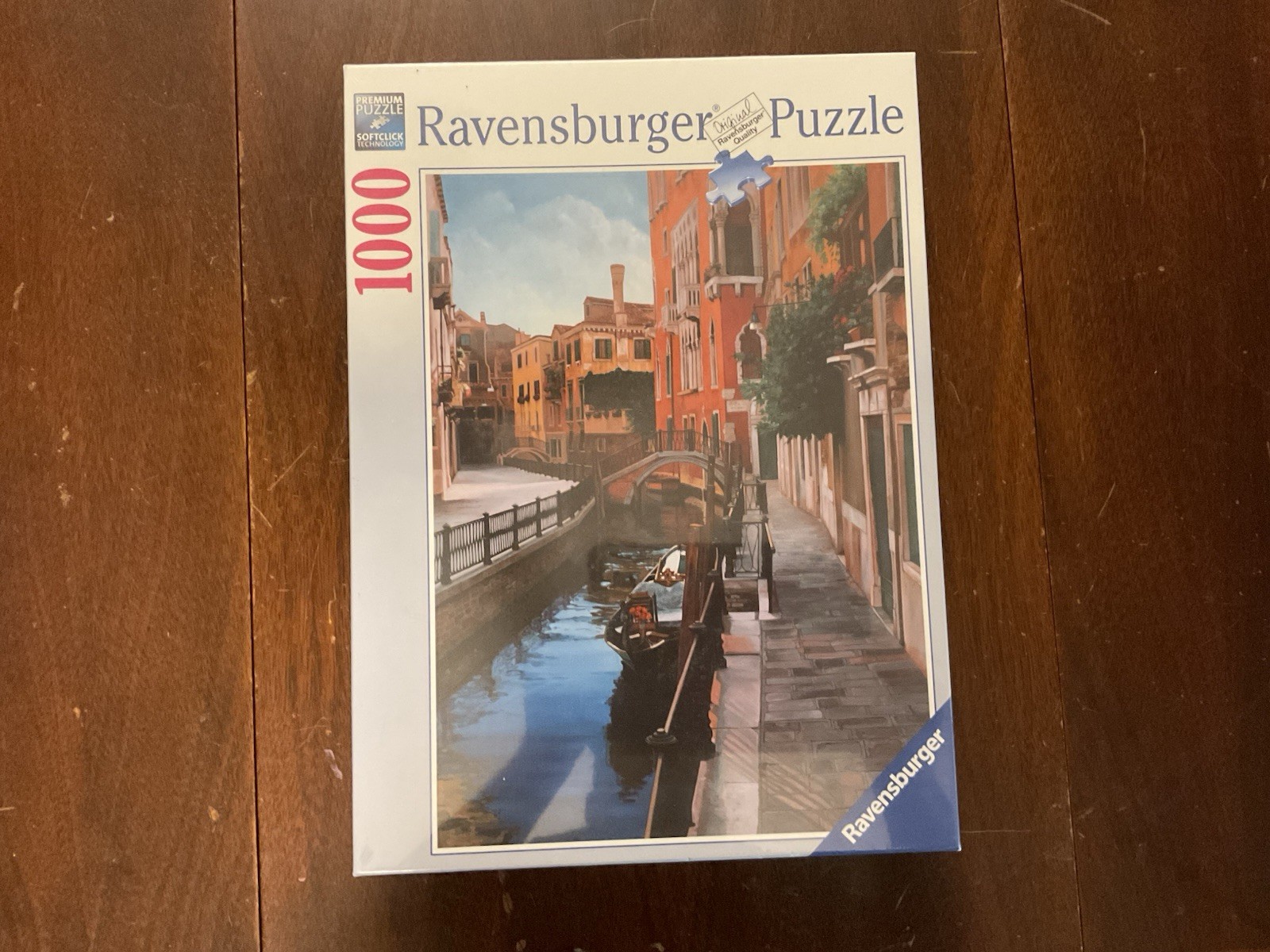 New Sealed Ravensburger Venetian Canal, Italy 1000 Piece Puzzle, 20” X 27”