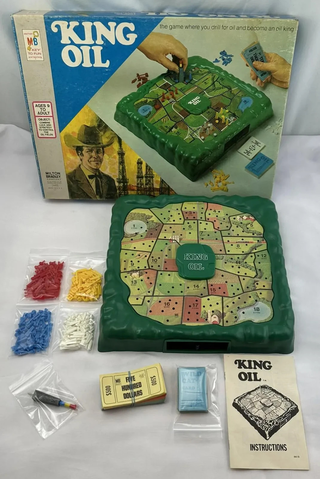 1974 King Oil Game by Milton Bradley Complete in Great Condition 2