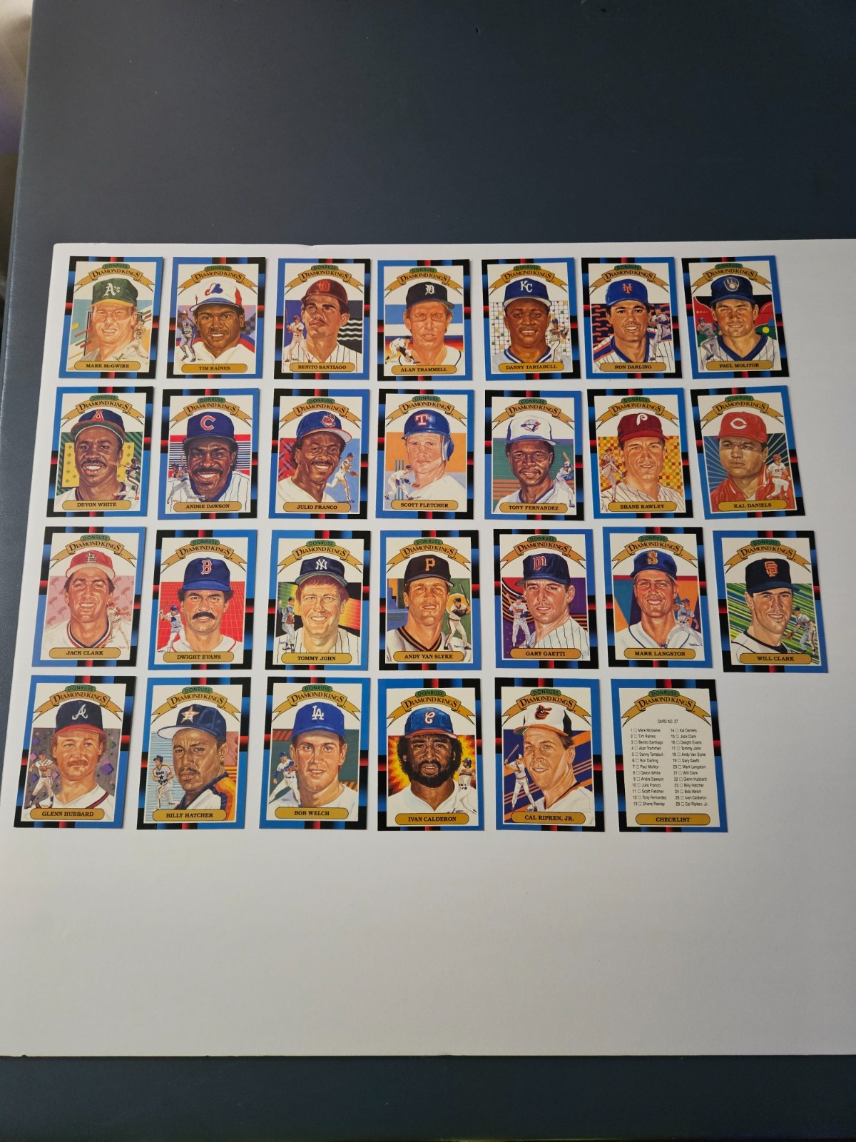 1988 Donruss Diamond Kings Baseball Set 1988 Donruss Diamond Kings Baseball Set