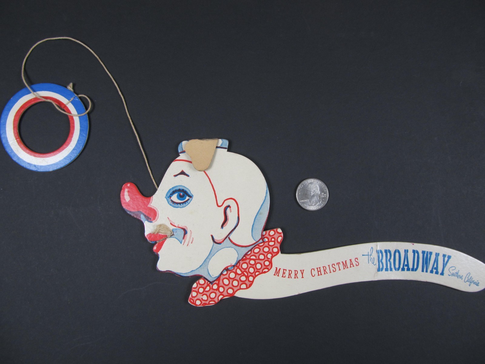 The Broadway Department Store Southern California paper Christmas game c.1950's