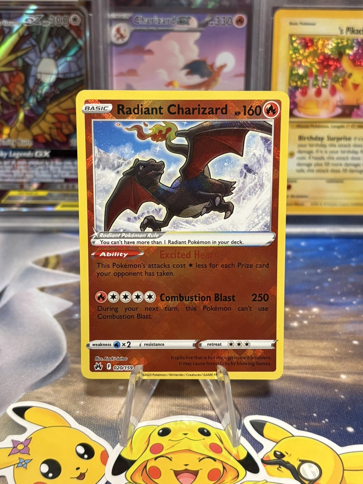 Pokemon Radiant Charizard 020/159 Holo Crown Zenith Pokemon Radiant Charizard 020/159 Holo Crown Zenith