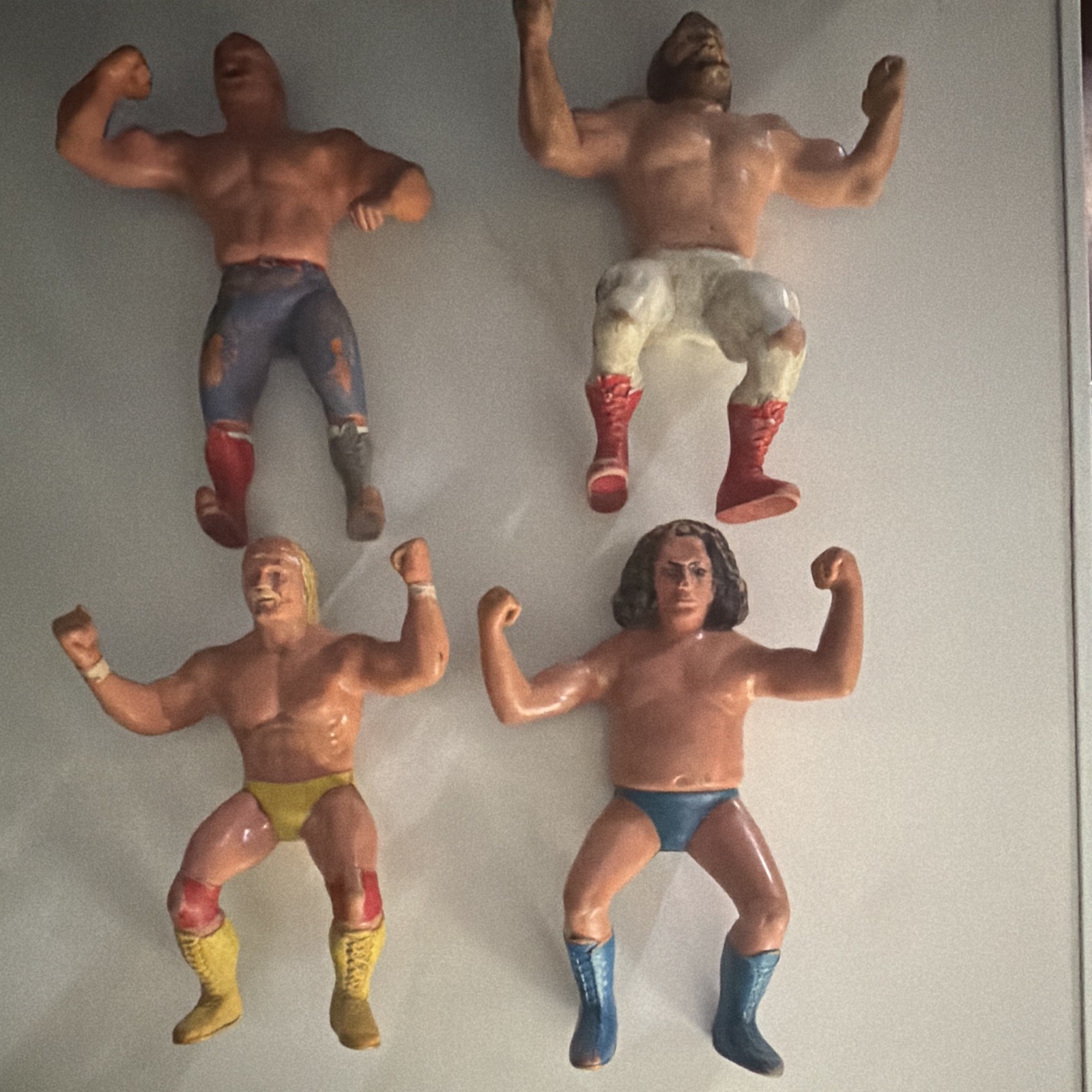 LJN WWE Vintage 1984 Wrestling Superstars Lot of 4 Figures Hulk Hogan