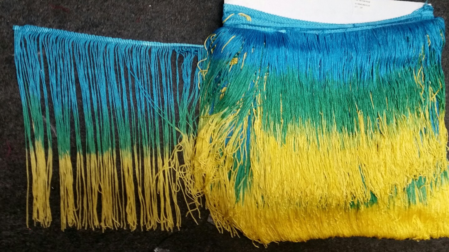 ombre chainette fringe 12 inches ,sold by yard ombre chainette fringe 12 inches ,sold by yard