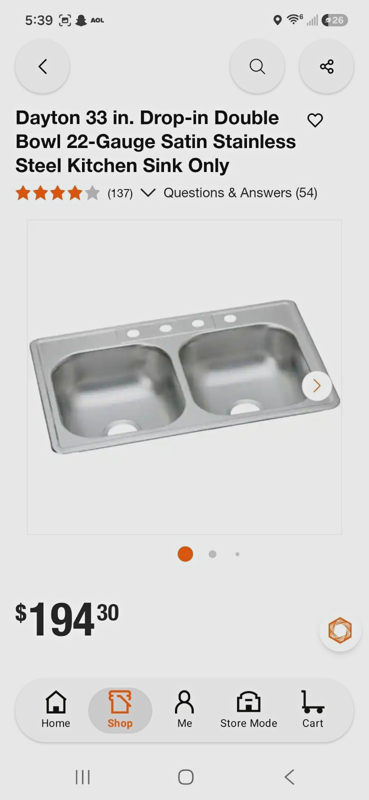 Dayton 33x22 Drop-In Double Bowl Satin Stainless Steel Kitchen Sink 3 Holes Dayton 33x22 Drop-In Double Bowl Satin Stainless Steel Kitchen Sink 3 Holes