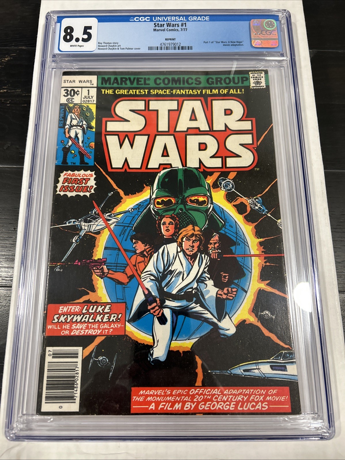 Star Wars #1 - CGC 8.5 - WP - Key Issue - Newsstand Edition - 2d Print (1977)